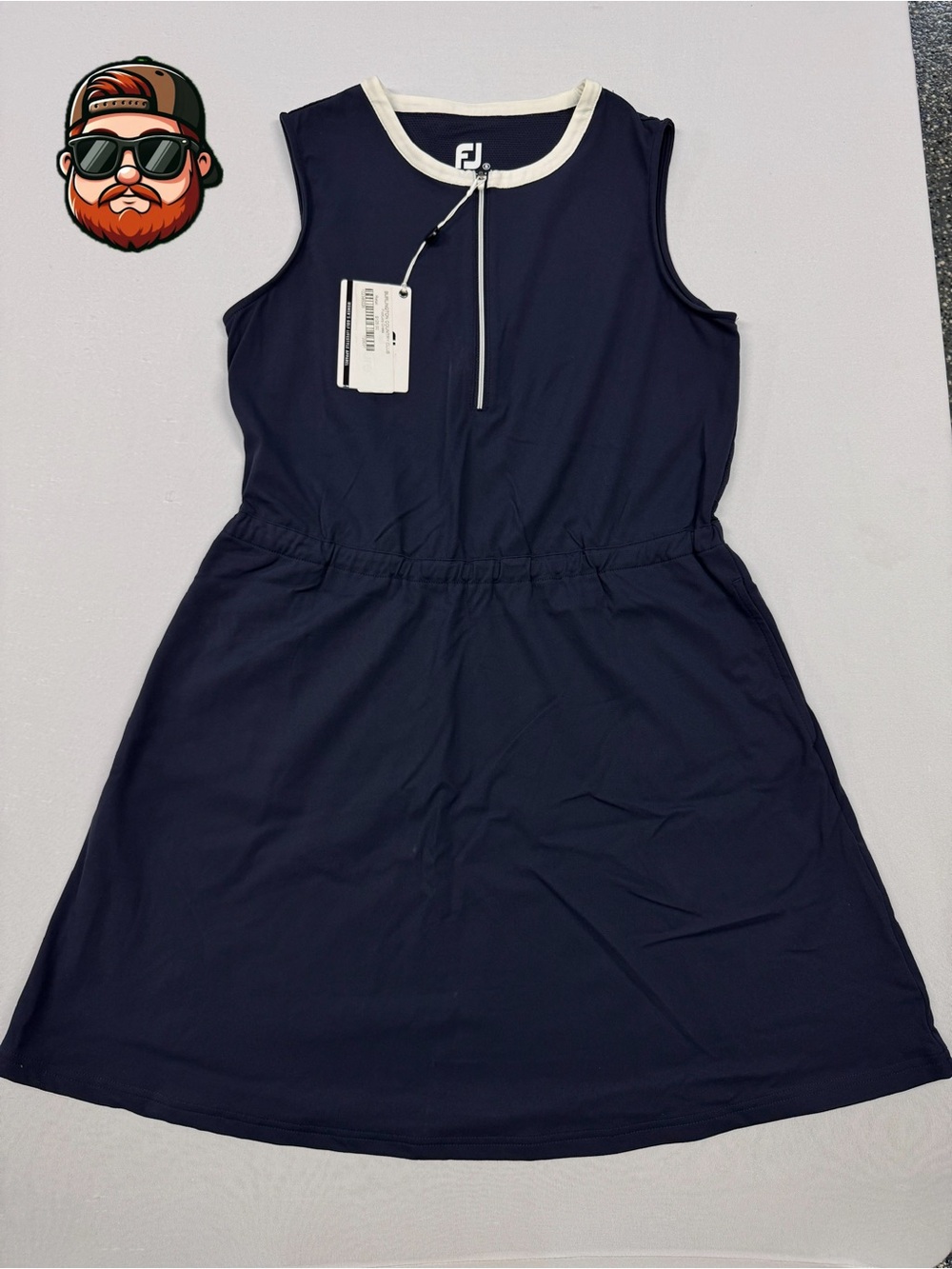 FootJoy - Women’s Small - Blue Sleeveless Zip Dress - NEW